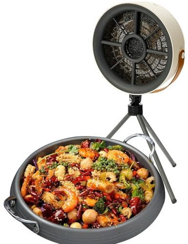 ulapithi Minor kontor köksfläktar, bärbar bordsfläkt | Avtagbar skrivbordsfläkt med frånluftsfläkt - USB-luftrenare med 3 hastigheter för hot pot och grill