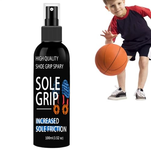 Nuhjytgf Shoe Grip Spray | 100ml Anti-Skid Traction Spray | Waterproof Shoe Sole Spray | Non-Slip Basketball & Sports Shoe Traction Enhancer | Shoe Grip Spray For Slippery Floors & Improved Stability