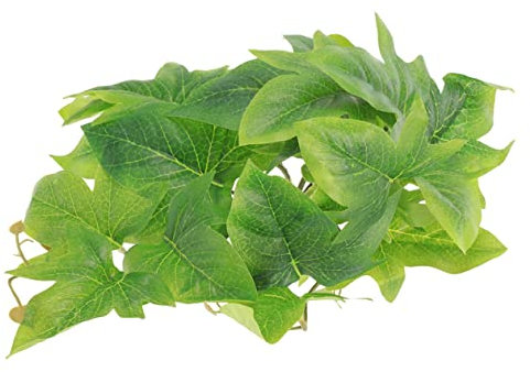 ibasenice Plante Suspendue Artificielle pour Terrarium Cachette pour Reptiles Décoration Aquarium sans Matériel Spécifique