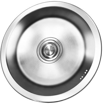 Serbatoi singoli rotondi Lavabo per lavastoviglie in acciaio inossidabile Lavelli da cucina Bagno Lavabo Lavabo Lavandino per lavastoviglie Piscina