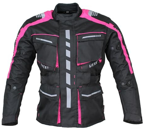 ALPHA SPEEDS Motorrad Textiljacke Biker Wasserdicht Motorcycle Touring Jacket Protektoren Racing Thermofutte herausnehmbar Protector Jacket