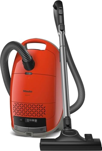 Miele Guard M1 - Aspiradora con recipiente en bolsa con filtro AirClean, cabezal universal AllTeQ, cepillo AllFloor e iconos LED, color rojo terra, 12704600
