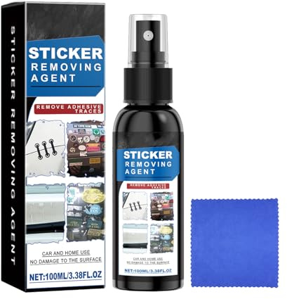 KOAHDE Klebstoffentferner Extra Stark,100ML,1PC,Kleberentferner zum einfachen Entfernen von Etiketten,Kleber,Klebeband,Etikettenlöser-Spray