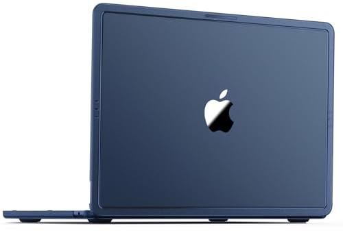 Compatible with MacBook Air 13 inch Case M5 M4 M3 M2 2026-2022, Release Model A3449 A3240 A3113 A2681, [100% Match Official Color] Hard Shell Laptop Cover for MacBook Air 13.6 inch– Midnight Clear