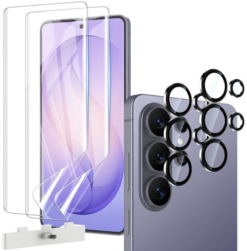 Natbok 2+2 Piezas Protector de Pantalla para Samsung Galaxy S26 Ultra, con Protección de Cámara,Cobertura Completa TPU Film HD Flexible Protección, Anti Arañazos