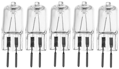 TYKGSQIP 220V 50W 75W 100W G6.35 pin Halogen Light Source 3000 Hours Long Life 2700K GY6.35 Indoor Lighting Replacement Bulb(20pcs/220V 100W)