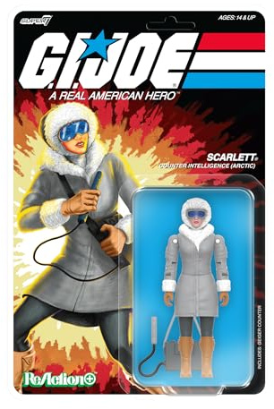 Super7 G.I. Joe Reaction+ Wave 06 - Arctic Scarlett Actionfigur