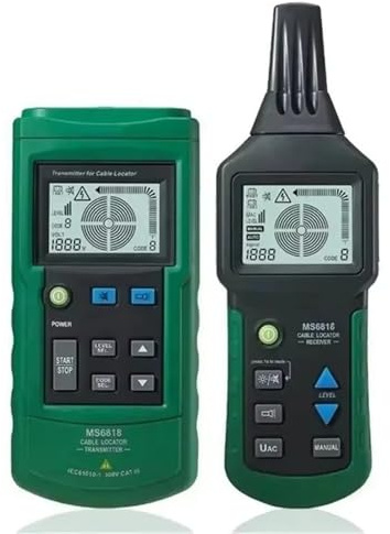 Rilevatore cavi elettrici, Localizzatore portatile di tubi metallici AC/DC 30~400V, localizzatore di cavi, sensibilità regolabile, rilevatore di tubature a parete, diagnosi di guasti
