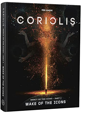 Free League Coriolis: Wake of The Icons - Expansion RPG Book, slutlig avbetalning, mjukt omslag