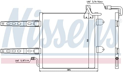 NISSENS Kondensator, Klimaanlage 94260