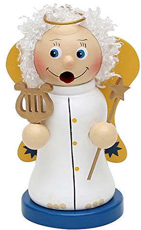 Dekohelden24 Süße Räucherfigur als Engel, ca. 13 cm