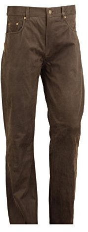 Fuente Leather Wears Lange Lederhose Herren-Damen aus echtes Nubuk Leder, Klassische Lederjeans, Lederhosen für Motorrad, Outdoor, Jagd,Trachten, Reiten und Western (W35/L34, Schwarz)