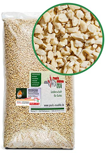 Paul´s Mühle Erdnüsse für Vögel, Erdnusskerne gehackt 25 kg Neue Ernte 2025