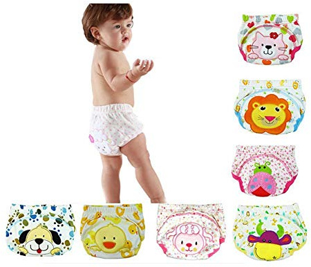 Baby Kleinkind Mädchen Jungen Pipi Potty Training Pants Windel Set Mehrfarbig (A3-7PCS, 100)