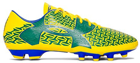Under Armour Mens UA CF Force 2.0 FG Soccer Cleats (11 D(M) US, Taxi Yellow/Team Royal/Classic Green)