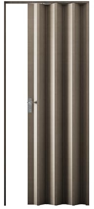 Kunststoff-Falttür Elvira 3D-Farben 202x87 cm ohne Fenster (eiche taupe)