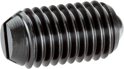 Federndes Druckstück, mit rollender Kugel und Schlitz/Automatenstahl, Standard-Federkraft | d1=M10 | 22051.0010