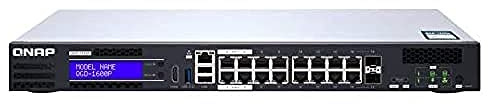 QNAP Guardian Hybrid-Switch QGD-1600P-8G 16 Port Gigabit PoE, 2 x 2.5-Bay, 2 x PCIe Slots, Web-Managed
