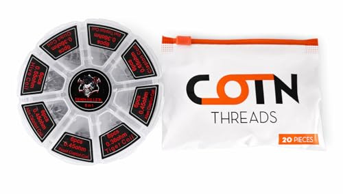 Demon Killer Coils und Watte Set Draht Schnürsenkel Watte Organic Cotton Vorgewickelte Drähte für Selbstwickler