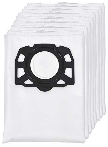 KEEPOW 8 Pack Hoover Bags for Karcher WD4 WD5 WD5 / Premium MV4 MV5 MV6 Wet & Dry Vacuum Cleaner Accessories