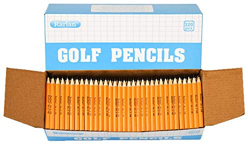 Rarlan Golf Pencils, 2 HB, Pre-Sharpened, 320 Count Bulk Pack