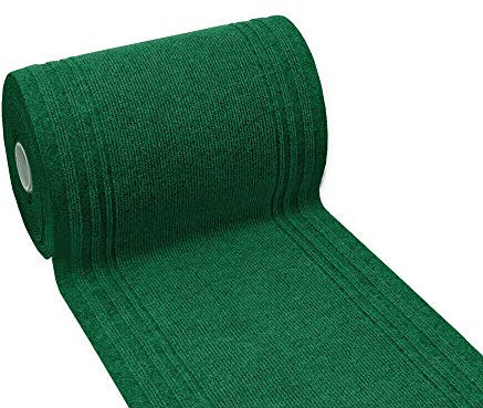 EMMEVI - Alfombra Antideslizante para Pasillo, por Metro, h67 cm, moqueta Absorbente, Verde