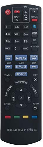 ALLIMITY N2QAYB000723 Télécommande Remplacer pour Panasonic Blu Ray Disc Player DMP-BDT120 DMP-BDT220 DMP-BDT220EB DMPBDT120 DMPBDT220 DMPBDT220EB