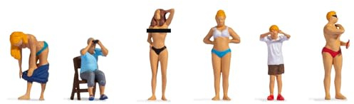 NOCH® Figuren-Set handkolorierte Miniaturen in 1:87 für Modellbau, Spurweite H0