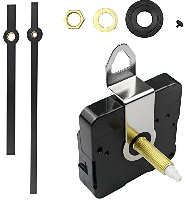 JustYit 31MM Lungo Albero Meccanismo di Movimento Dell'Orologio Meccanismo Orologio Movimento al Quarzo per Sostituzione Orologio Fai da Te, Riparazione Dell'Orologio