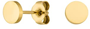LUUK LIFESTYLE Pendientes de acero inoxidable en varios motivos, con cajita ideal para regalo mujer, joyería inoxidable pendientes pequeños para el día a día, diseño minimalista, oro, plata, rosa