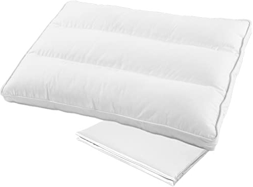 Aisawate Toddler Pillow with Pillowcase - Soft Cotton Kids Travel Pillow - Machine Washable Three-Dimensional Head Pillow - Cot Pillows for Toddlers