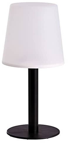 Spetebo Solar LED Garten Tischlampe 31 x 15 cm warm weiß | Outdoor Leuchte, Balkon Terrasse Deko, Beleuchtung für Außen, kabellos