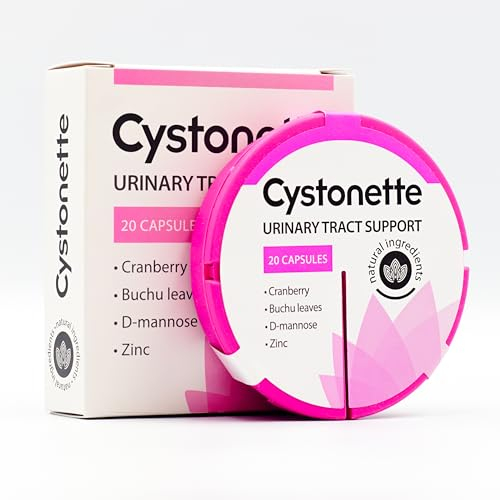 Cystonette - Integratore alimentare naturale | Con D-MANNOSE, mirtilli e fiori di ibisco | Vegano e ingredienti testati. 20 capsule.