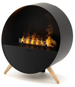 Planika Misty Chimenea eléctrica Independiente Moderna de Vapor de Agua con tecnología LED Optimyst - Efecto de Llama verdadera, Ideal para la Sala de Estar