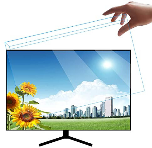 Guoyoocc Filtro Anti Luce Blu e Protezione Schermo, 14-32 Anti Luce Blu Filtro per Monitor di Computer e TV LCD, Pellicola Antiriflesso Protettiva per Schermo