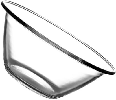 KICHOUSE 1pièce Bol Verre Transparent De Bol à Fruits Verre Résistant Chaleur Pour Salades Et Desserts Utilisation Au - Design Élégant Et Pratique