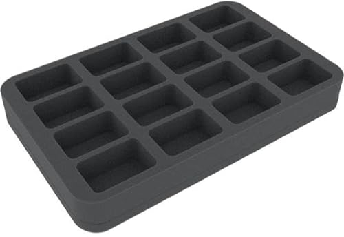 Feldherr HS035A034 Schaumstoffeinlage kompatibel mit Überraschungsei Figuren - 16 Fächer