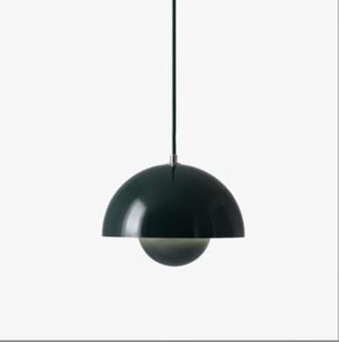 SXYSXYSXY Modern Nordic Hängelampe Nachttisch Pendelleuchte Minimalismus Esszimmerlampe Hängeleuchten Deckenleuchte E27 Für Schlafzimmer Wohnzimmer Ø23*16cm,Grün
