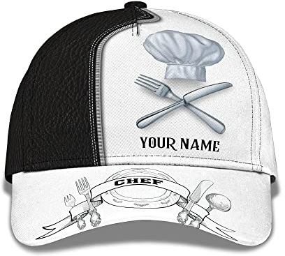 Golf Casquette Toque Et Couteaux Évasés du Chef, Impression De Devis Personnalisé pour L'Extérieur Trucker Cap Rétro Casquette Baseball pour Running, Voyages, Femme