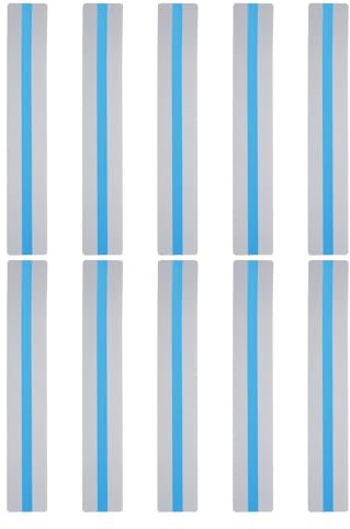 PATIKIL Strisce di Lettura Guidate, 10pz Segnalibri Colorato Sovrapposizione Segnalibro Riduzione Stress Visivo Insegnante Forniture Didattiche per Classe, Blu