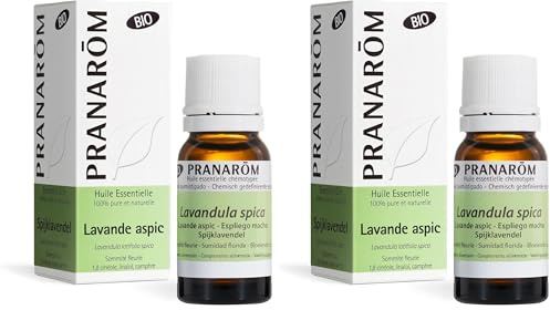 PRANARÔM - Lavande Aspic Bio - Huile Essentielle Chémotypée - Apaise Les Piqûres, Les Brûlures Superficielles De La Peau Et Les Coups De Soleil Légers - 100% Pure Et Naturelle - HECT - 10 ml