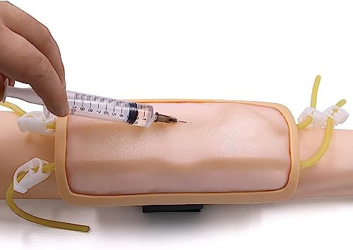 Modelo de punción venosa de antebrazo para enfermeras, molde de entrenamiento de inyección de brazo portátil, modelo de práctica de entrenamiento de sangre