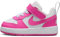 Nike Scarpa Court Borough Low Recraft – Bebè e Bimbo, White/Laser Fuchsia, 22 EU