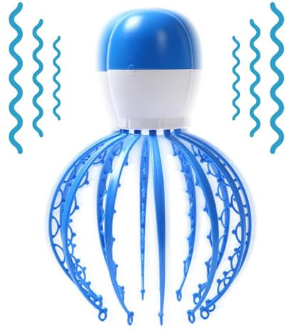 Masajeador de Cabeza de Pulpo para Cuero Cabelludo con 3 Modos de Masaje - Electrónico Inalámbrico, Herramienta de Masaje