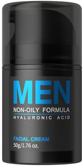 Gesichtspflege Männer Men's 24H Anti-Aging Feuchtigkeitscreme mit Extrakt & Sheabutter, 50g Leichte Formel für Beruhigende After Shave Pflege Ölfrei & Schnell Einziehend (2)