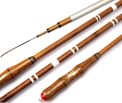 Canna da Pesca da 2,7-6,3 M, Canna da Pesca Telescopica in bambù Imitazione, Canna da Pesca A Sezione Lunga Leggera E Dura Ad Alto Tenore di Carbonio, 6.3m