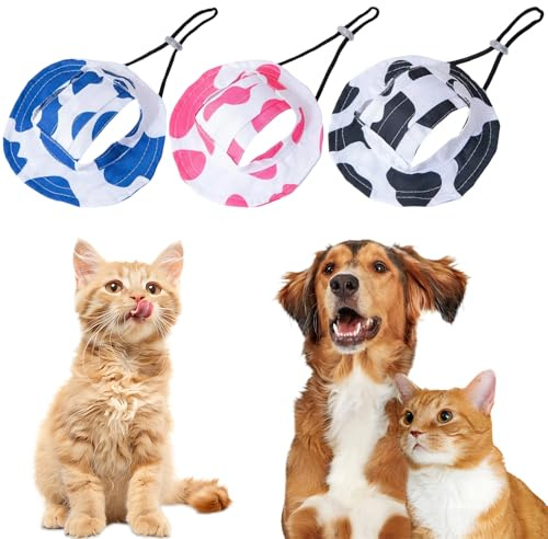 SZSMW 3 Sonnenschutz FüR Hunde - HundemüTze - Hunde Cap - Geeignet FüR SommersträNde, Fotografie, Die FüR Verschiedene Outdoor -AktivitäTen Verwendet Werden, Geeignet FüR Den TäGlichen Abnutzen