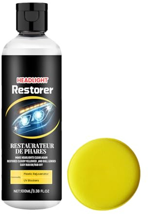 Holdes Kit De Restauración De Faros | Pulidor De Restauración De Faros De Coche 100ml - Suministros para Exterior de Automóvil, Kits de para Limpieza de para Remolque Sedán