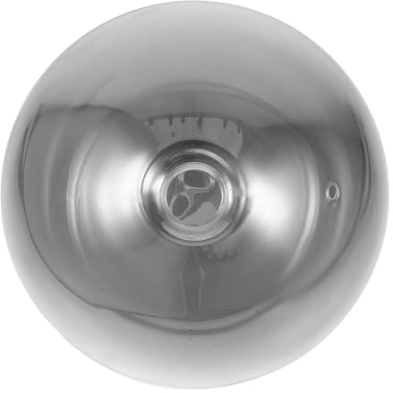 LIFKOME Smoke Gray Glass Globe Lamp Shade Cover Replacement for Pendant Lights Modern Spherical Light Fixture Shade for Home Decor and Easy Installation