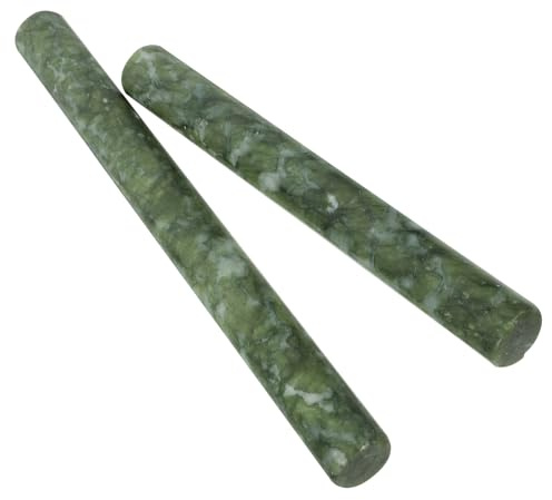 VERDANVERSE 2 pezzi Mattarello in Pietra Naturale Mattarello Antiaderente per Pasta Pizza e Dolci Utensile da Cucina Professionale per Stendere Impasti e Ravioli